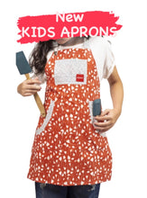 Load image into Gallery viewer, Apron KIDS Red w/Tulips
