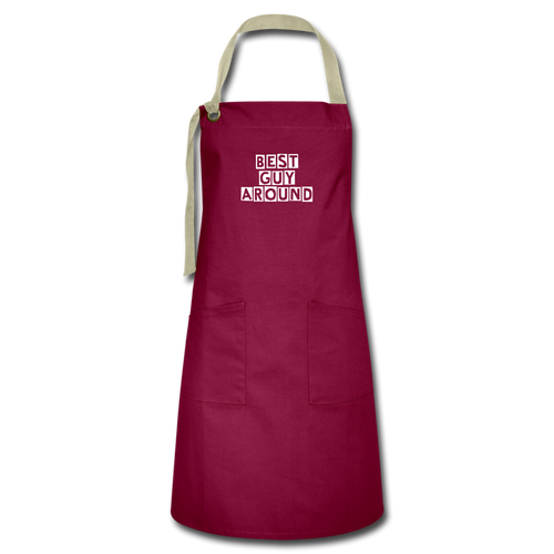 Artisan Apron - burgundy/khaki