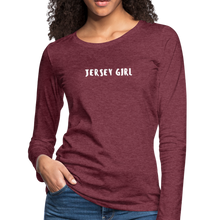 Load image into Gallery viewer, Women&#39;s Premium Long Sleeve T-Shirt - heather burgundy
