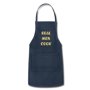 Adjustable Apron REAL MEN COOK - navy