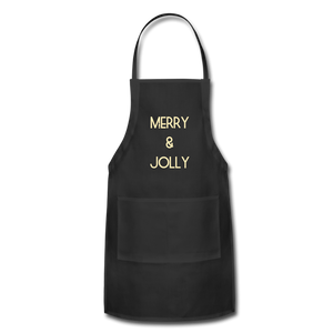 Adjustable Apron MERRY & JOLLY - black