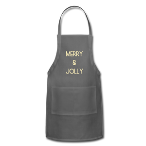 Adjustable Apron MERRY & JOLLY - charcoal