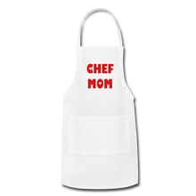 Load image into Gallery viewer, Adjustable Apron CHEF MOM - white
