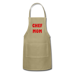 Adjustable Apron CHEF MOM - khaki