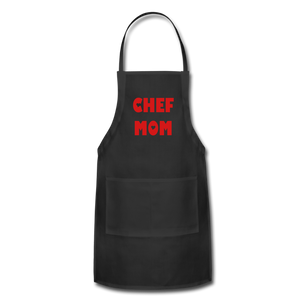 Adjustable Apron CHEF MOM - black