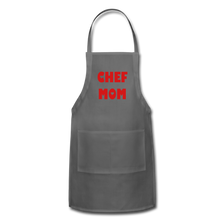 Load image into Gallery viewer, Adjustable Apron CHEF MOM - charcoal
