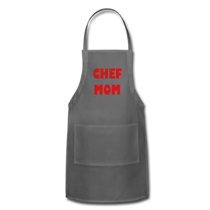 Adjustable Apron CHEF MOM - charcoal