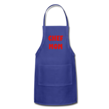 Load image into Gallery viewer, Adjustable Apron CHEF MOM - royal blue
