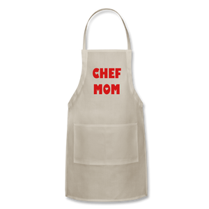 Adjustable Apron CHEF MOM - natural