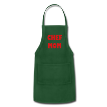 Load image into Gallery viewer, Adjustable Apron CHEF MOM - forest green
