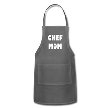 Load image into Gallery viewer, Adjustable Apron CHEF MOM - charcoal
