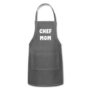 Adjustable Apron CHEF MOM - charcoal