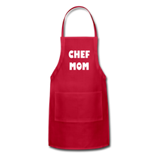 Load image into Gallery viewer, Adjustable Apron CHEF MOM - red
