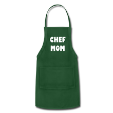 Load image into Gallery viewer, Adjustable Apron CHEF MOM - forest green
