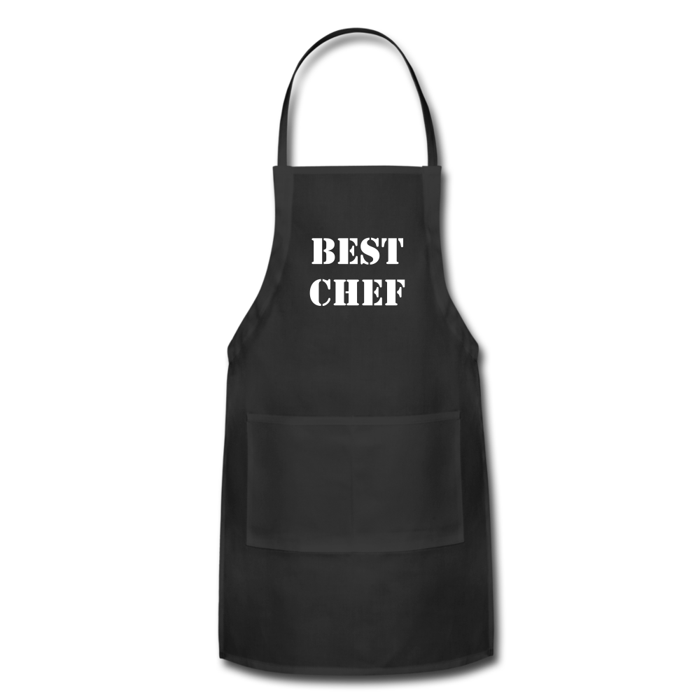 Adjustable Apron BEST CHEF - black