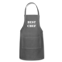 Load image into Gallery viewer, Adjustable Apron BEST CHEF - charcoal
