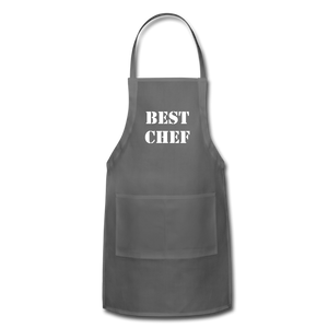 Adjustable Apron BEST CHEF - charcoal