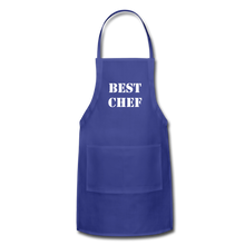 Load image into Gallery viewer, Adjustable Apron BEST CHEF - royal blue
