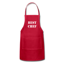 Load image into Gallery viewer, Adjustable Apron BEST CHEF - red
