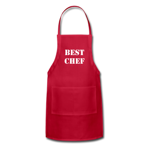 Adjustable Apron BEST CHEF - red