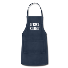 Load image into Gallery viewer, Adjustable Apron BEST CHEF - navy
