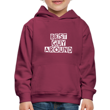 Load image into Gallery viewer, BEST GUY AROUND Kids‘ Premium Hoodie - burgundy
