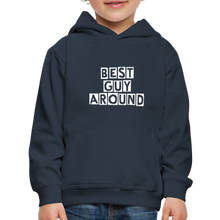 Load image into Gallery viewer, BEST GUY AROUND Kids‘ Premium Hoodie - navy
