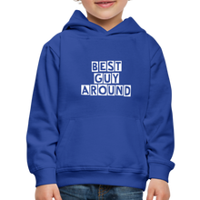 Load image into Gallery viewer, BEST GUY AROUND Kids‘ Premium Hoodie - royal blue
