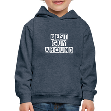 Load image into Gallery viewer, BEST GUY AROUND Kids‘ Premium Hoodie - heather denim
