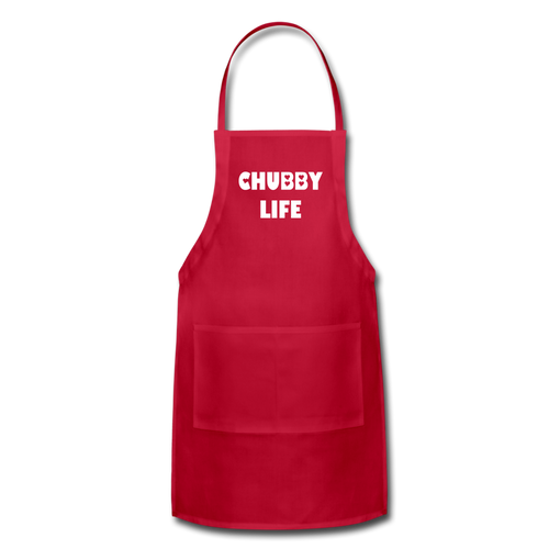 Apron CHUBBY LIFE - red