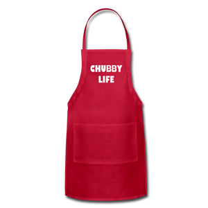 Apron CHUBBY LIFE - red