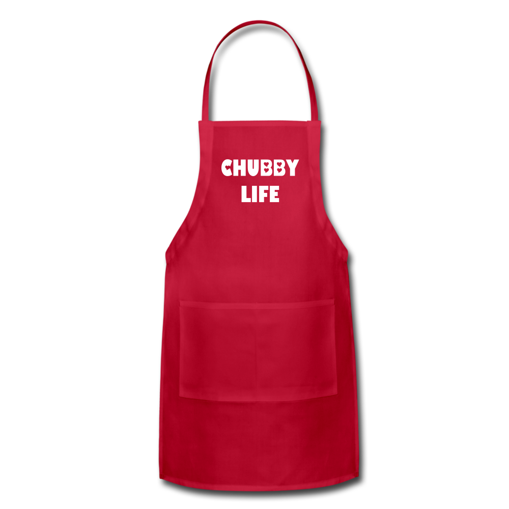 Apron CHUBBY LIFE - red