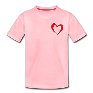 LOVE HEART Kids' Premium T-Shirt - pink