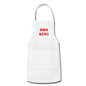 Apron BBQ KING - white