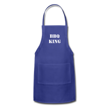 Load image into Gallery viewer, Apron BBQ KING - royal blue
