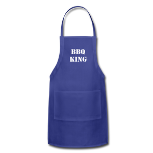 Apron BBQ KING - royal blue