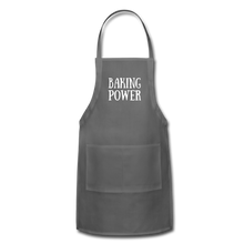 Load image into Gallery viewer, Apron BAKING POWER - charcoal
