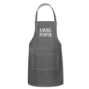 Apron BAKING POWER - charcoal