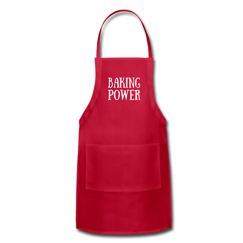 Apron BAKING POWER - red