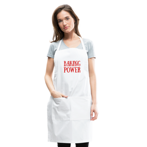 Apron BAKING POWER - white