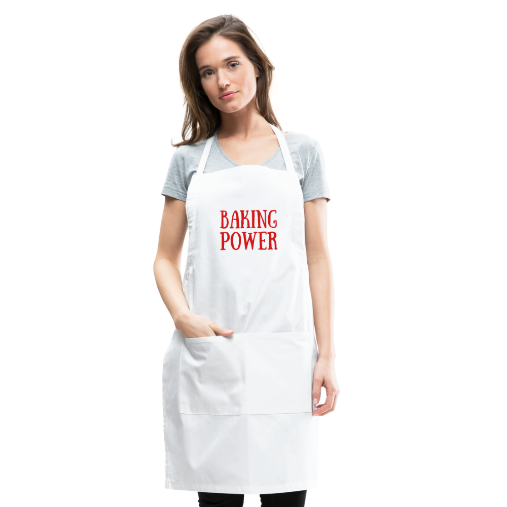 Apron BAKING POWER - white