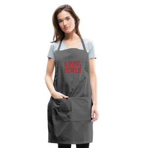 Apron BAKING POWER - charcoal