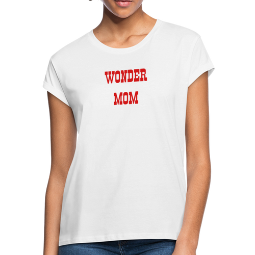 WONDER WOMEN Women's Relaxed Fit T-Shirt 150 RED - white