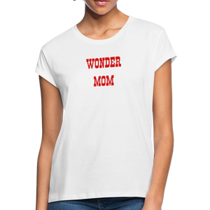 WONDER WOMEN Women's Relaxed Fit T-Shirt 150 RED - white