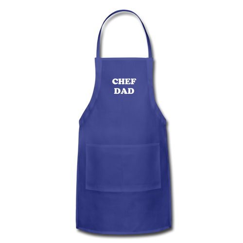 Apron CHEF DAD - royal blue