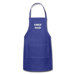 Apron CHEF DAD - royal blue