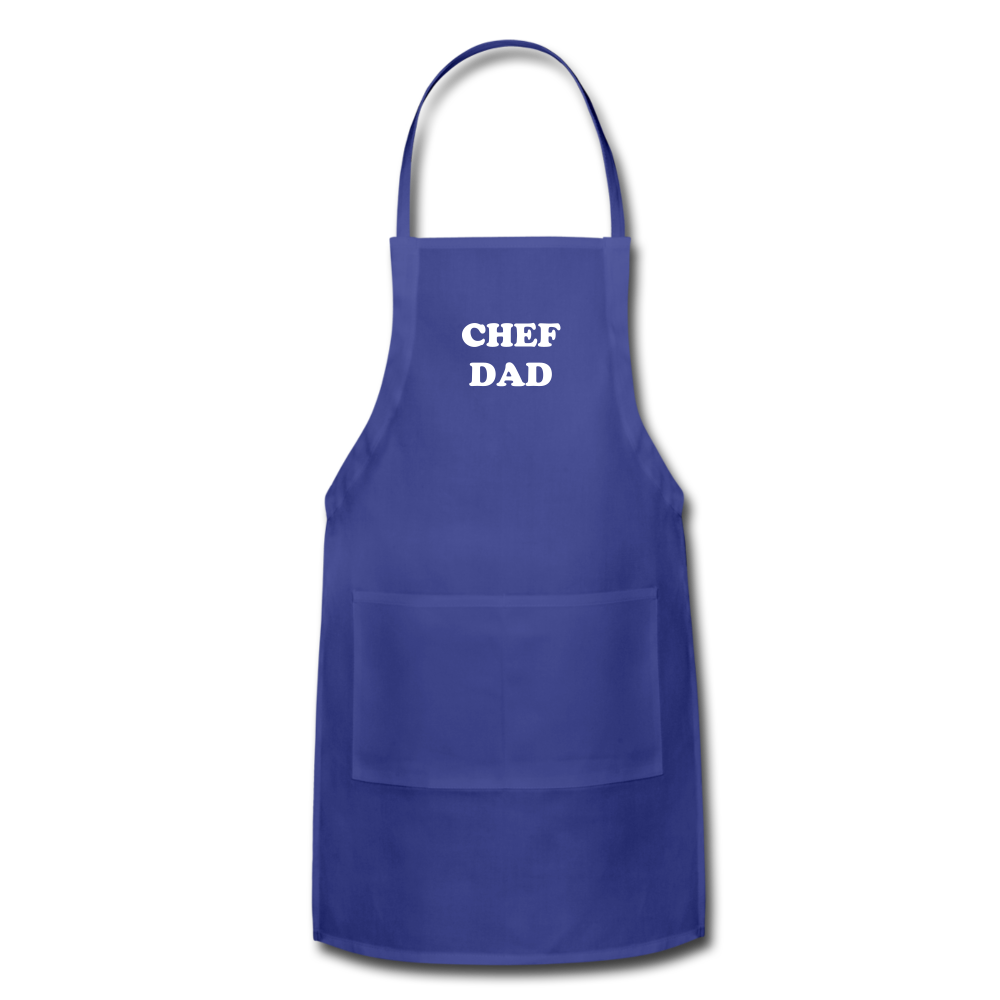 Apron CHEF DAD - royal blue