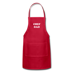 Apron CHEF DAD - red