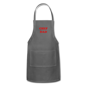 Apron CHEF DAD - charcoal