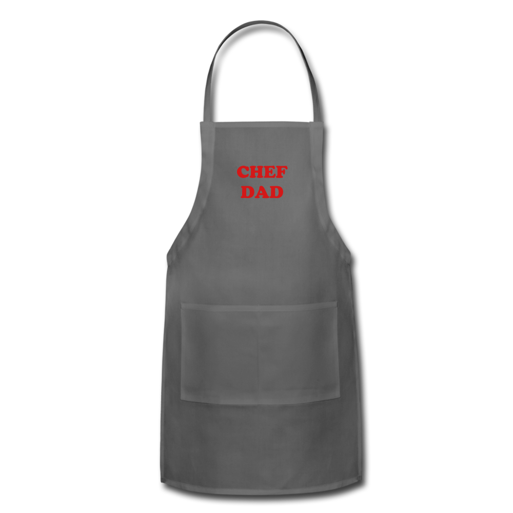 Apron CHEF DAD - charcoal